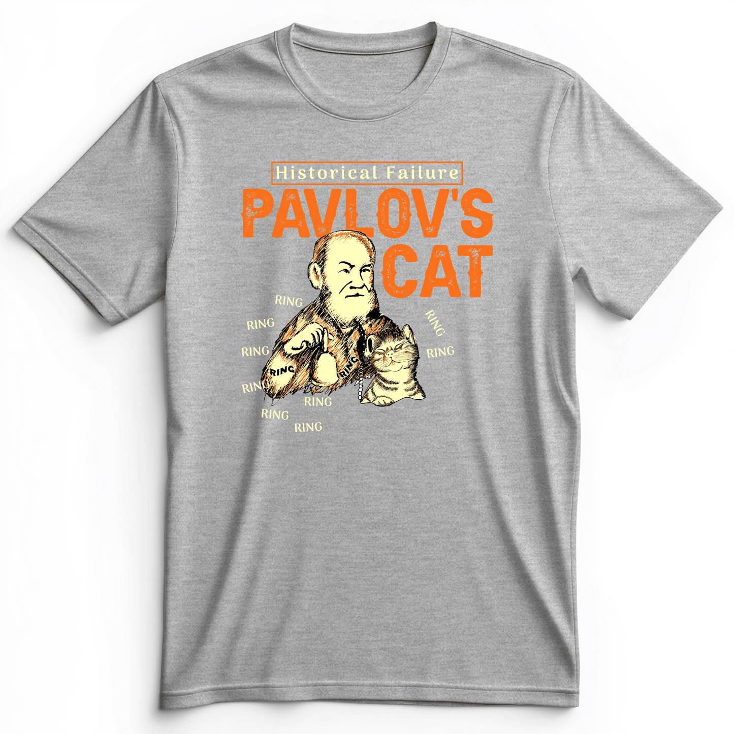 Pavlov's Cat Failure Premium Tee Athletic Heather / S