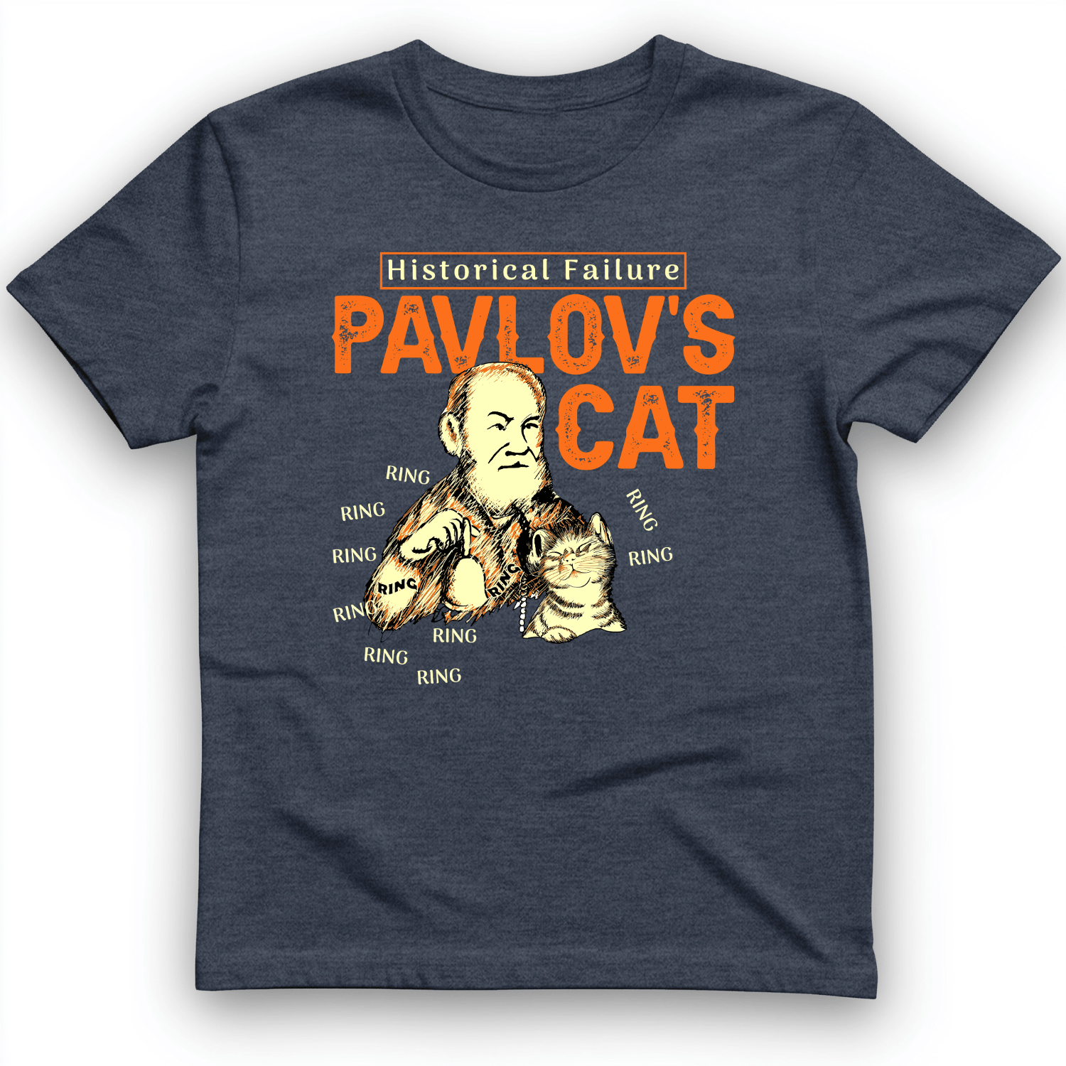 Pavlov's Cat Failure T-Shirt Heather Navy / S