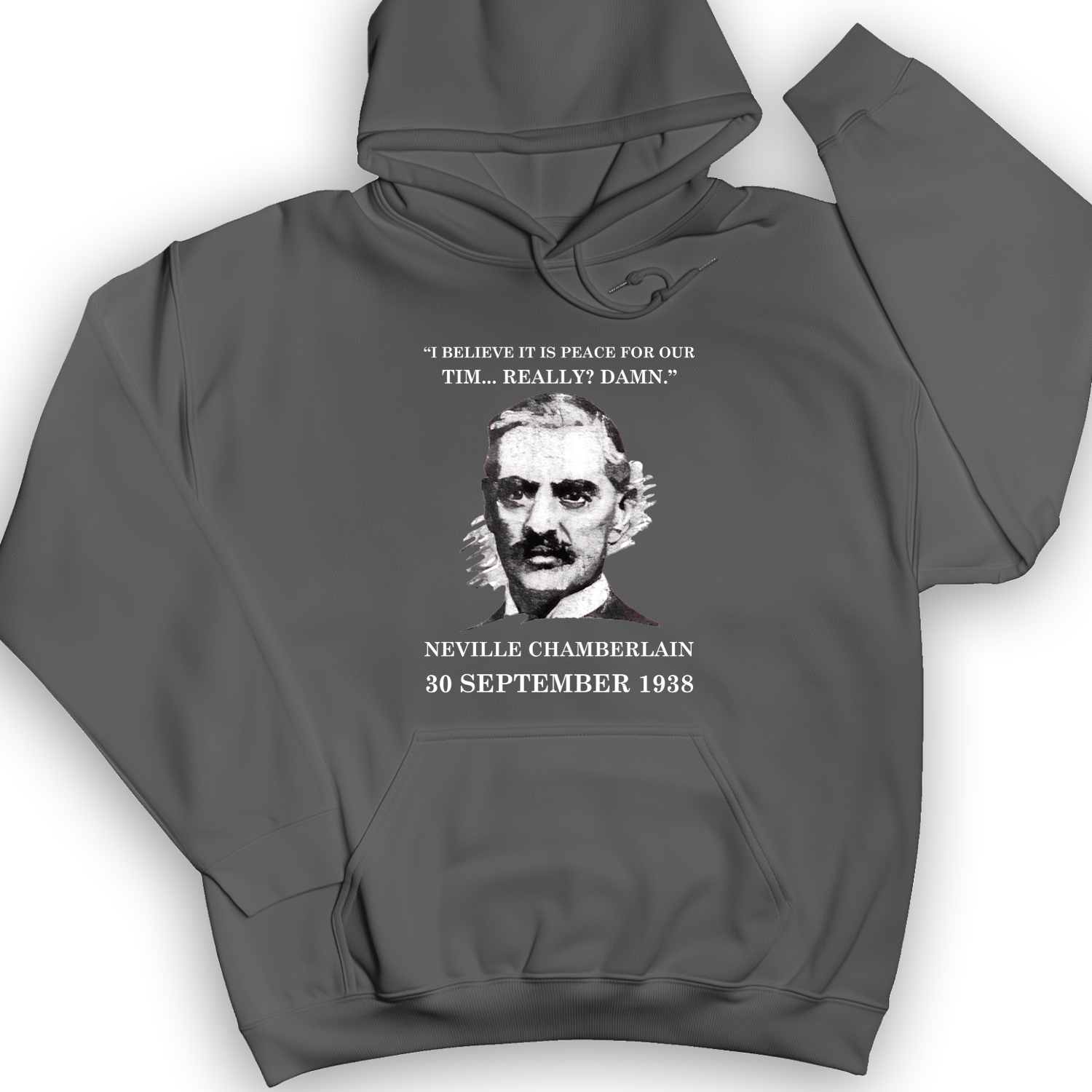 Peace For Our Time Hoodie Charcoal / S