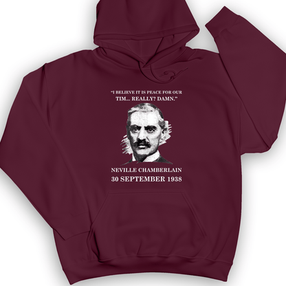 Peace For Our Time Hoodie Maroon / S