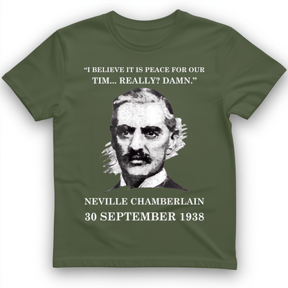 Peace For Our Time T-Shirt Military Green / S