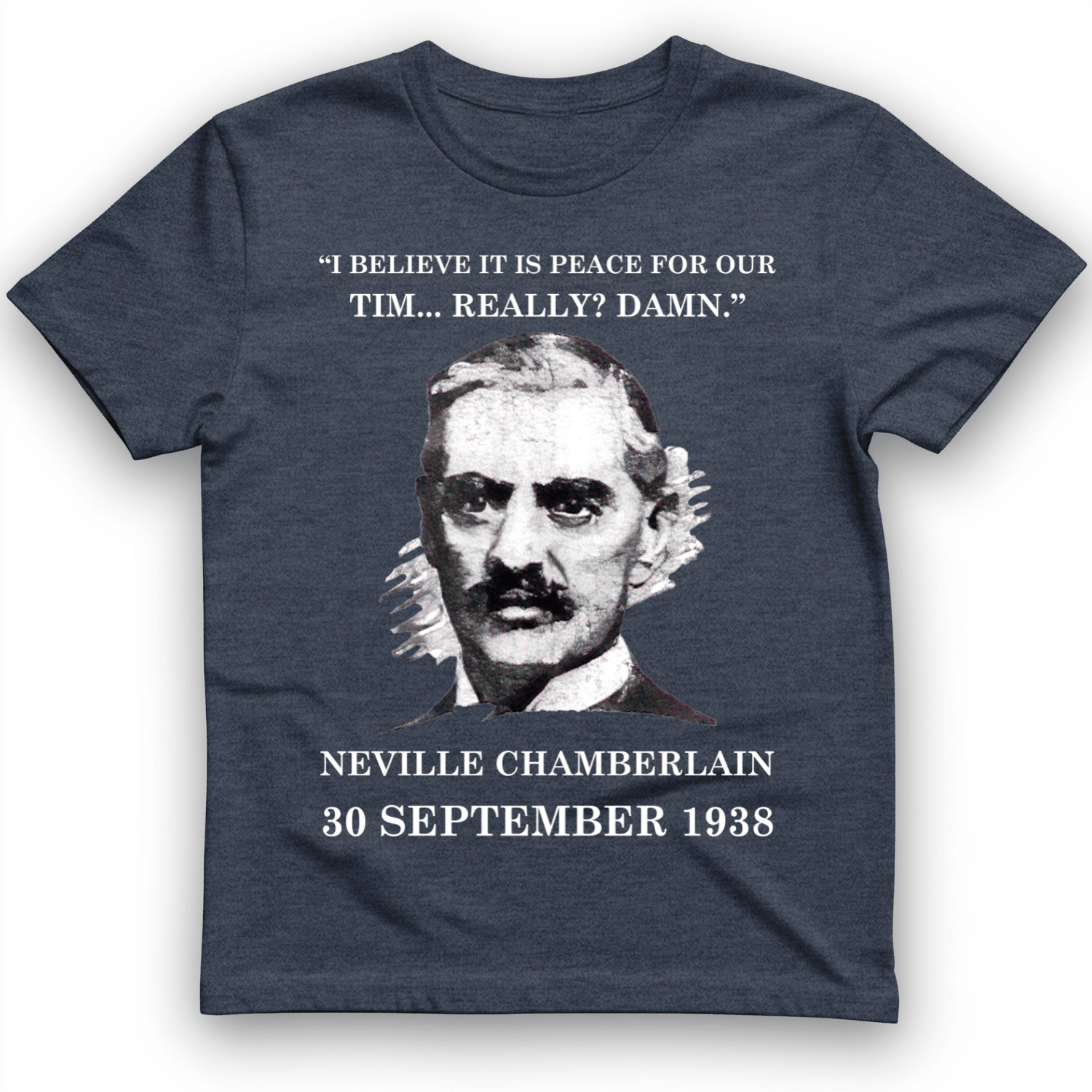 Peace For Our Time T-Shirt Heather Navy / S