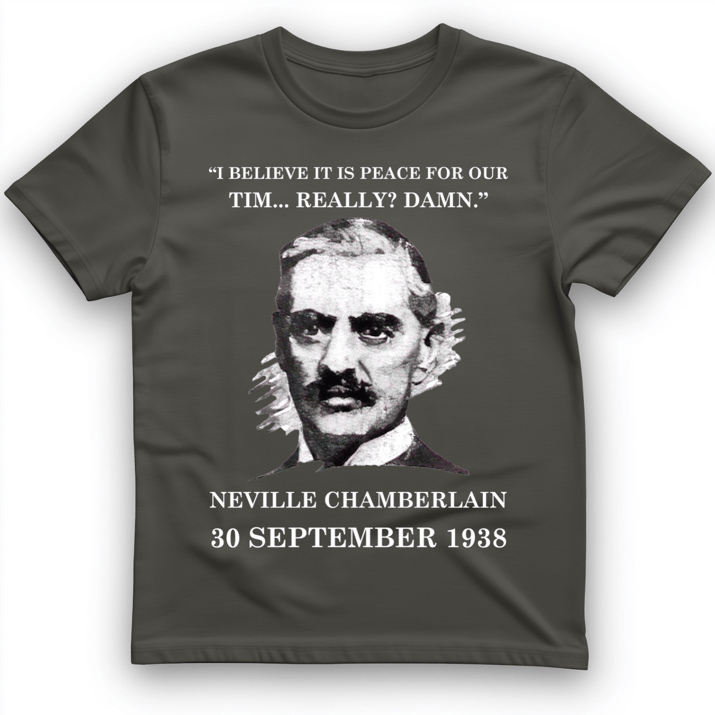 Peace For Our Time T-Shirt Charcoal / S