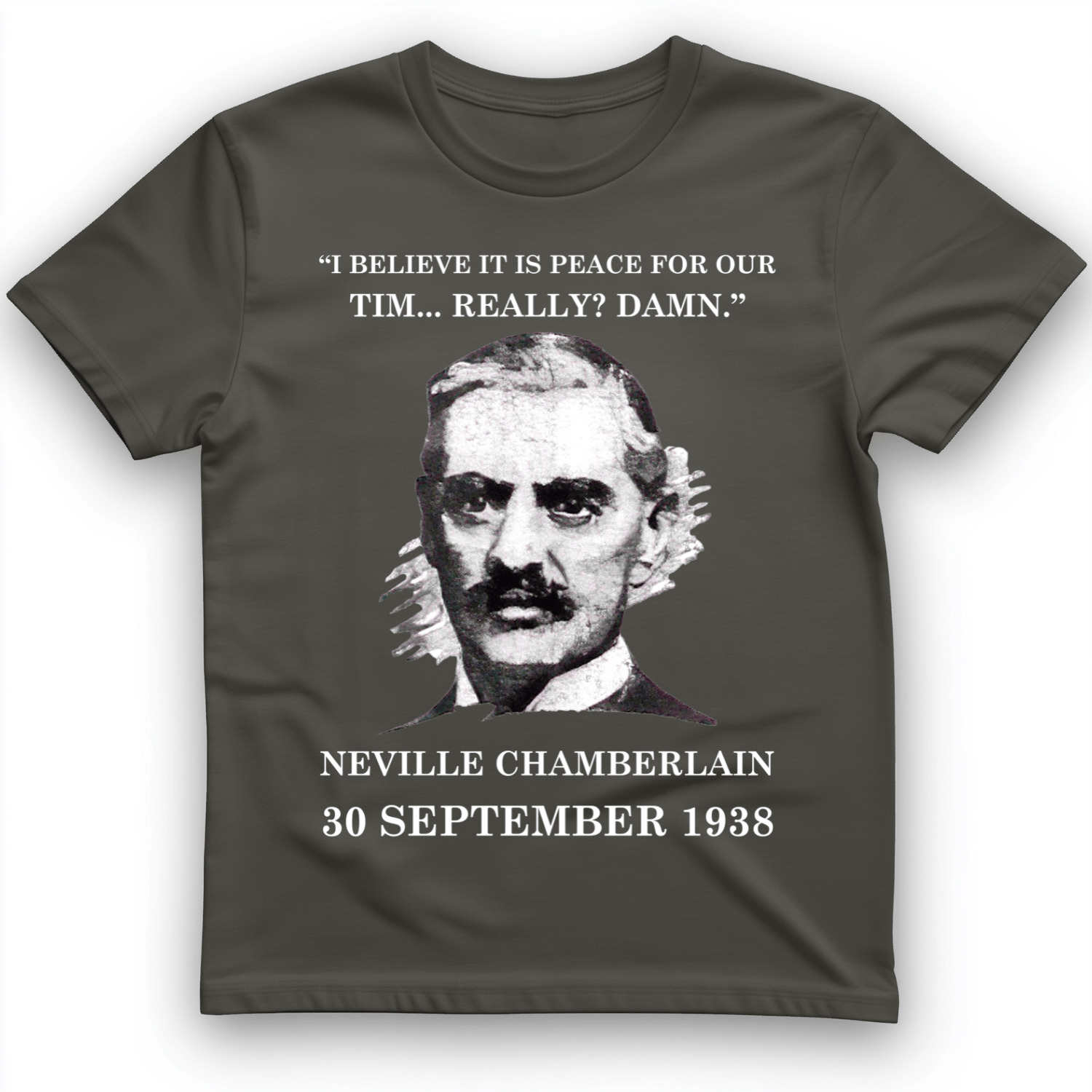 Peace For Our Time T-Shirt Charcoal / S