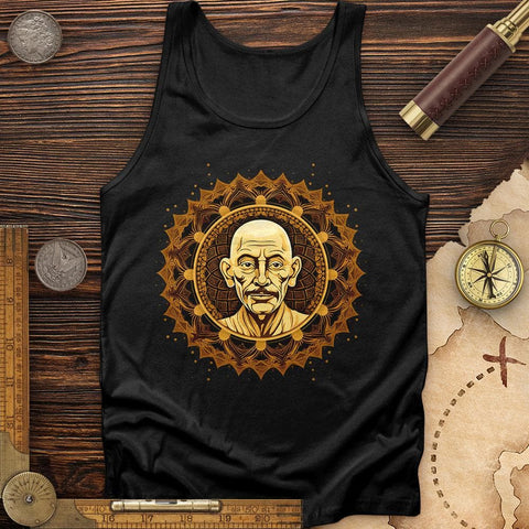 Peaceful Gandhi Tank Black / XS