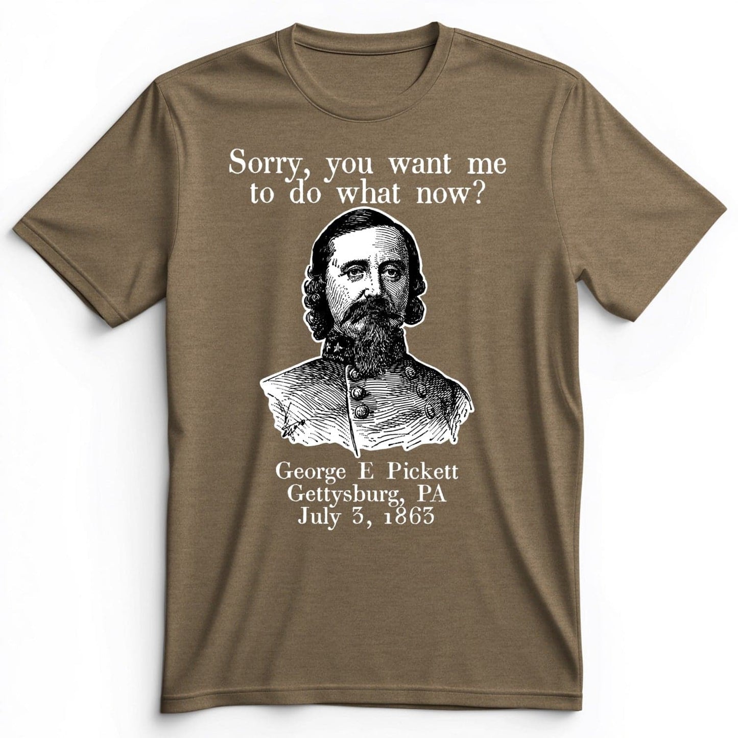 Pickett Do What Now Premium Tee Heather Olive / S