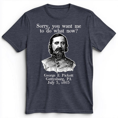 Pickett Do What Now Premium Tee Heather Navy / S