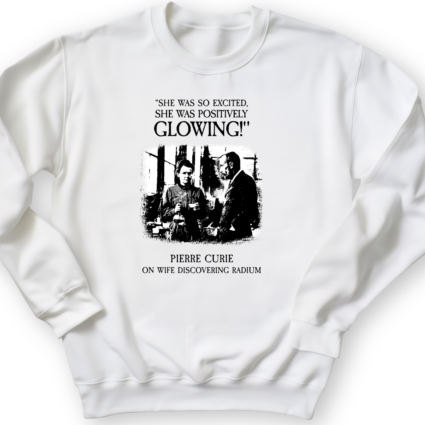 Pierre Curie Crewneck White / S
