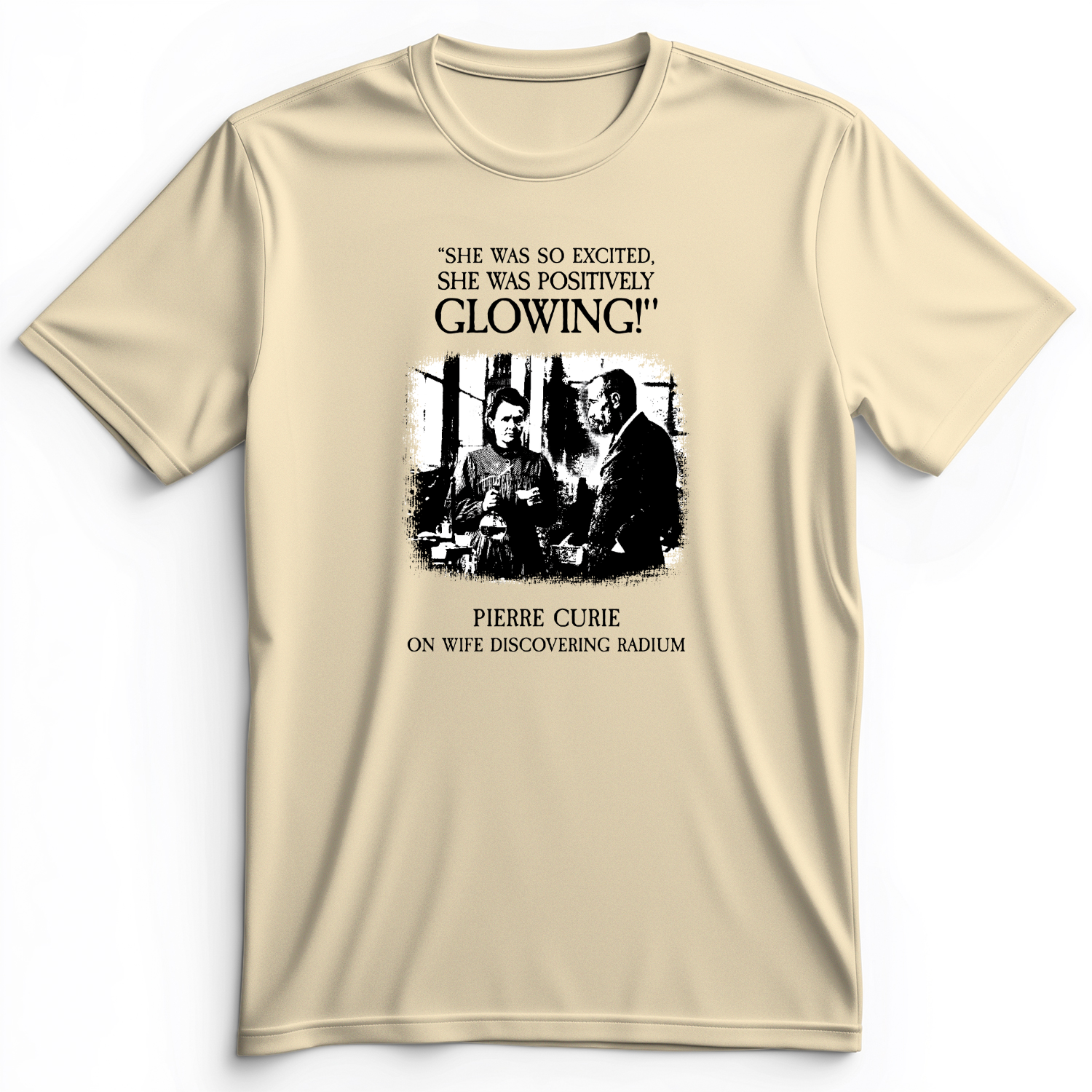 Pierre Curie Premium Tee Natural / S