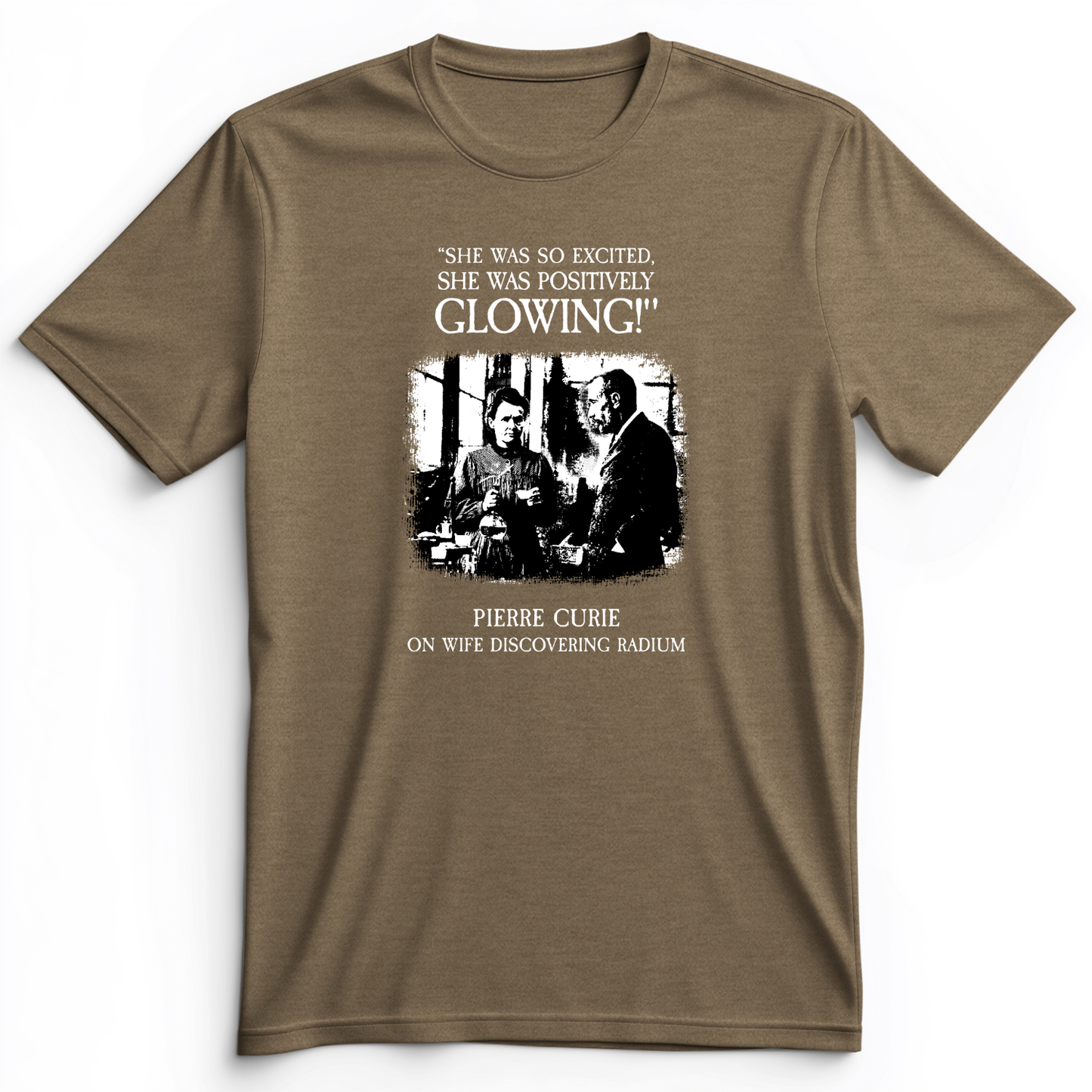 Pierre Curie Premium Tee Heather Olive / S