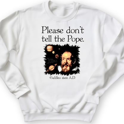 Please Don't Tell The Pope Crewneck White / S