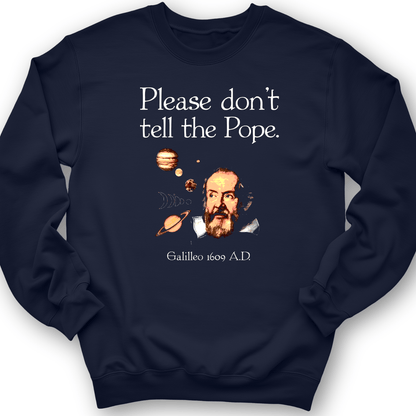 Please Don't Tell The Pope Crewneck Navy / S
