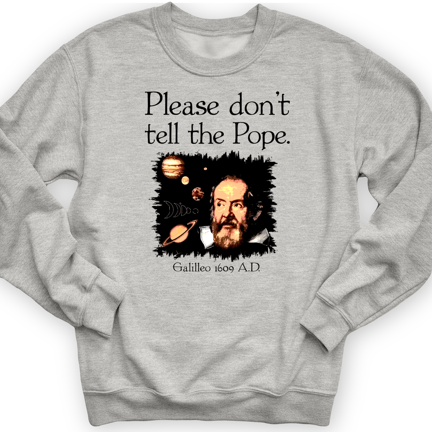 Please Don't Tell The Pope Crewneck Sport Grey / S