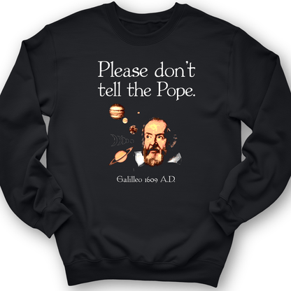 Please Don't Tell The Pope Crewneck Black / S