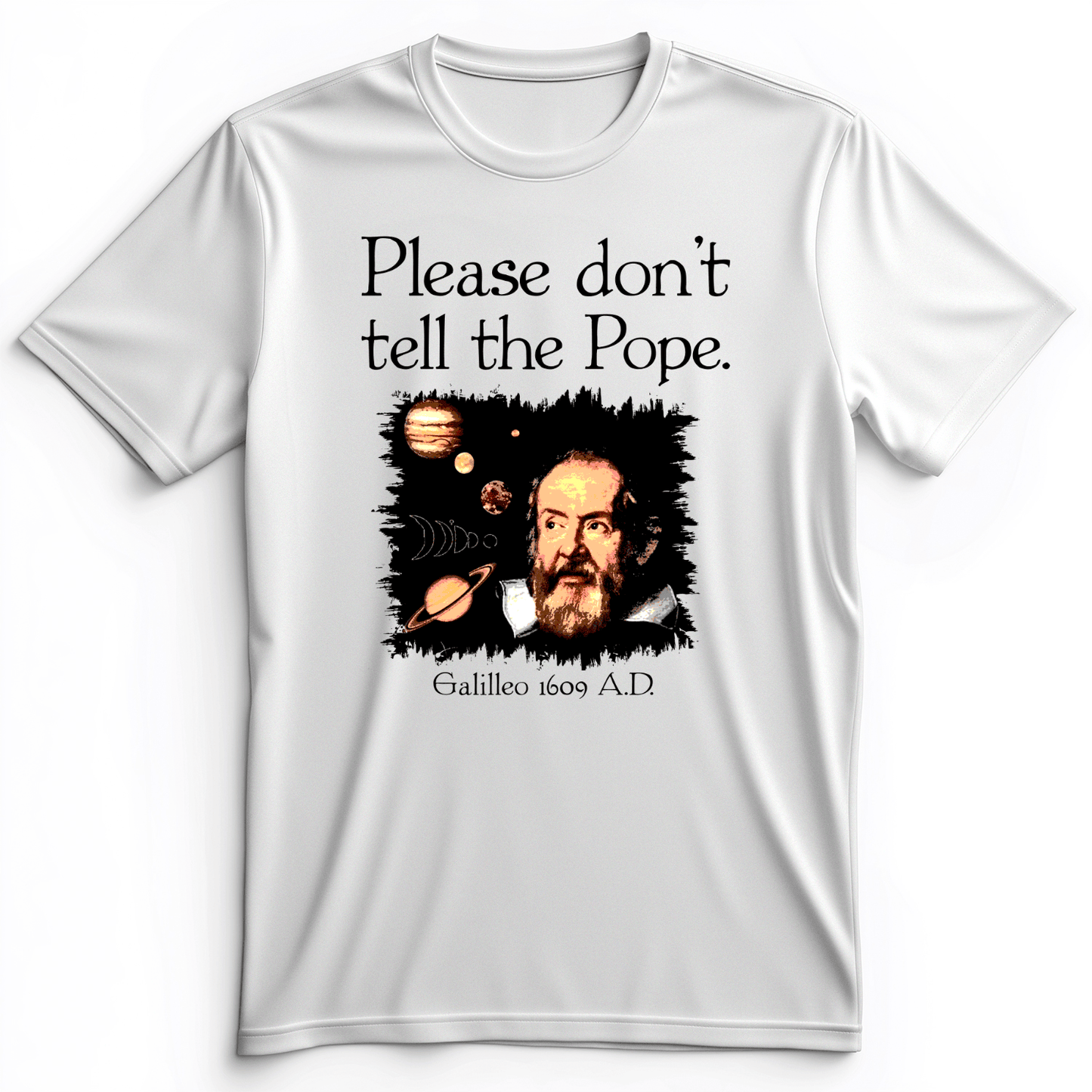Please Don't Tell The Pope Premium Tee White / S