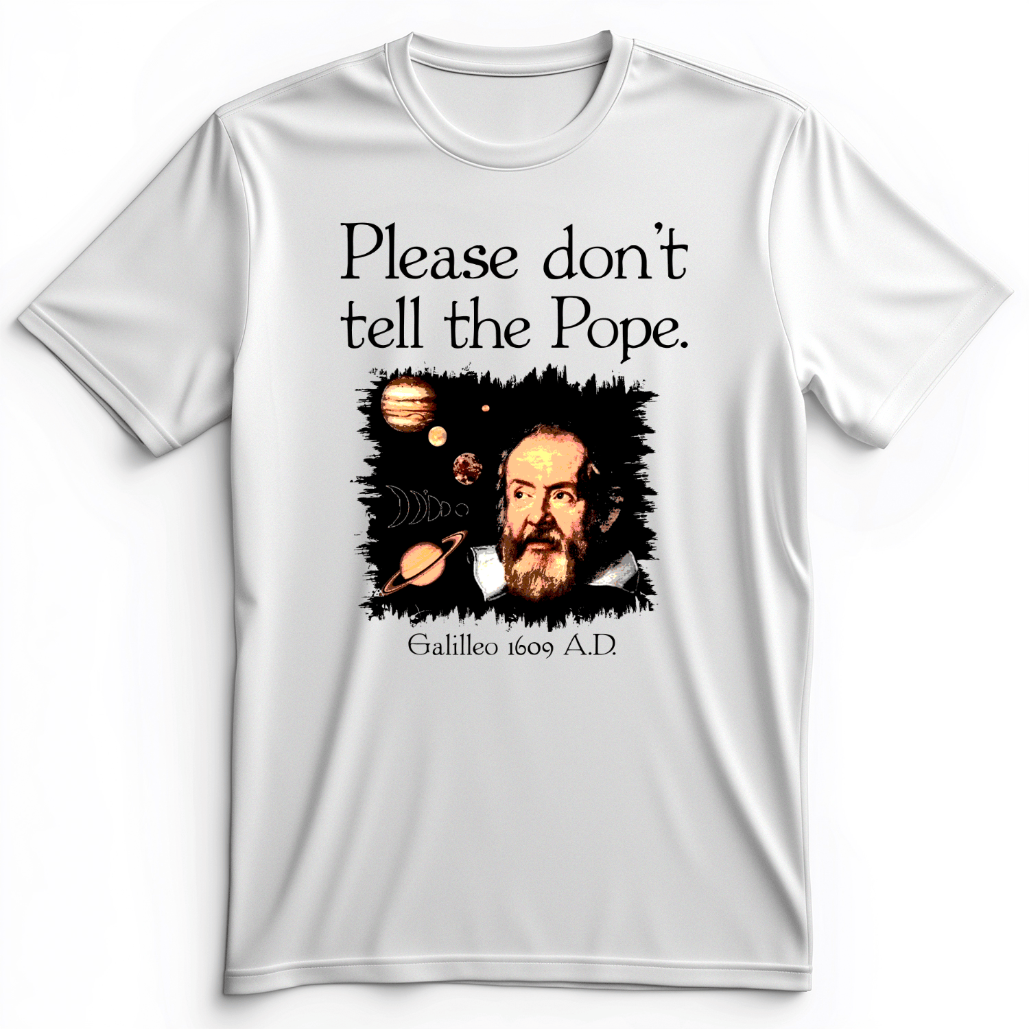 Please Don't Tell The Pope Premium Tee White / S