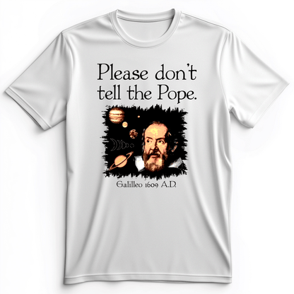 Please Don't Tell The Pope Premium Tee White / S