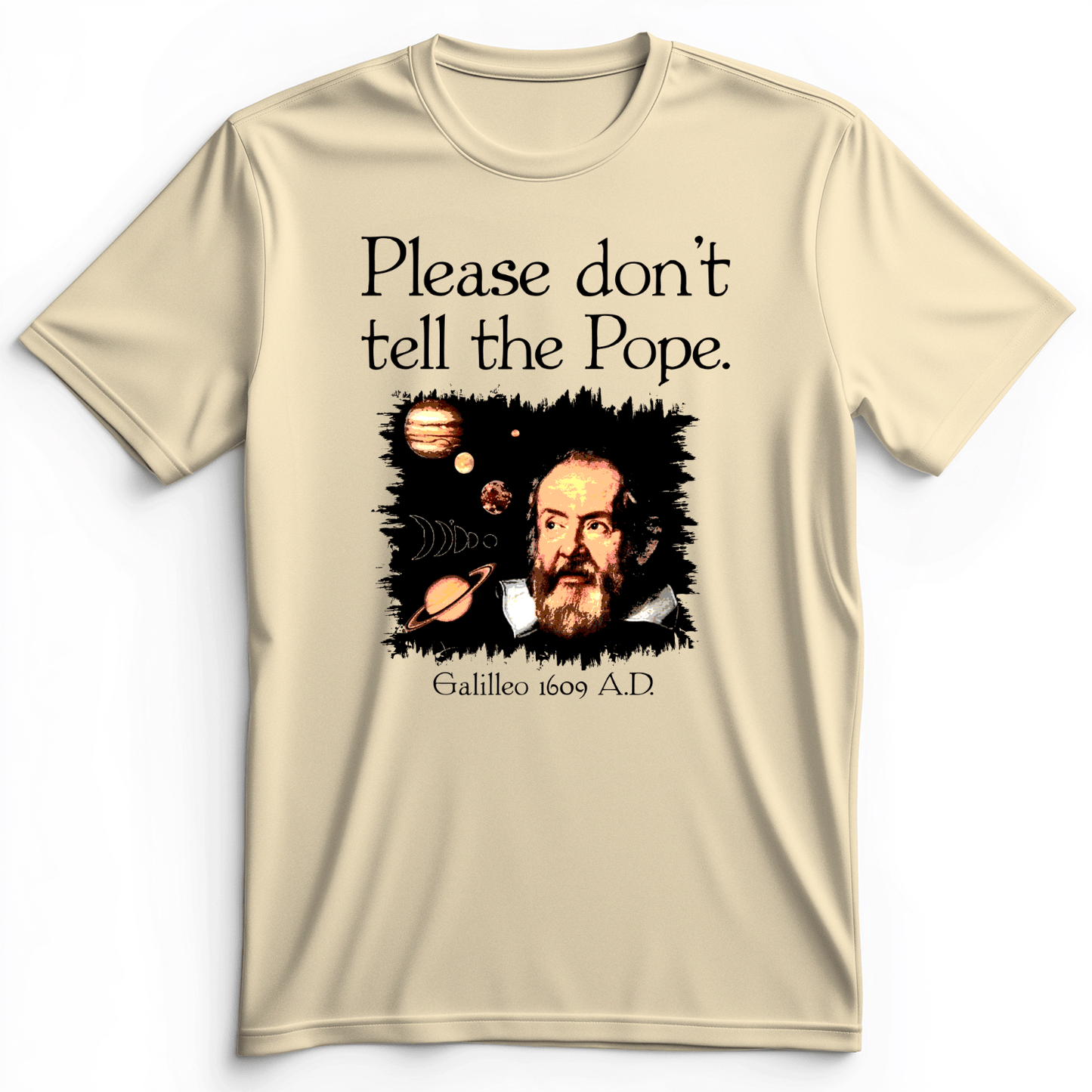 Please Don't Tell The Pope Premium Tee Natural / S