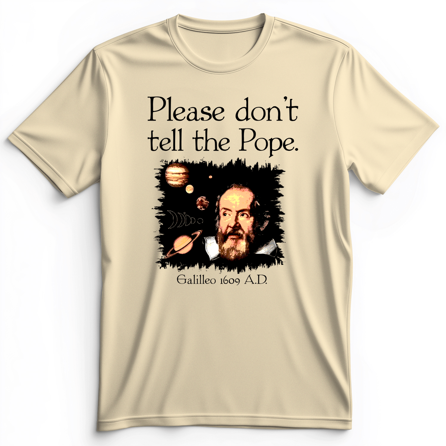 Please Don't Tell The Pope Premium Tee Natural / S