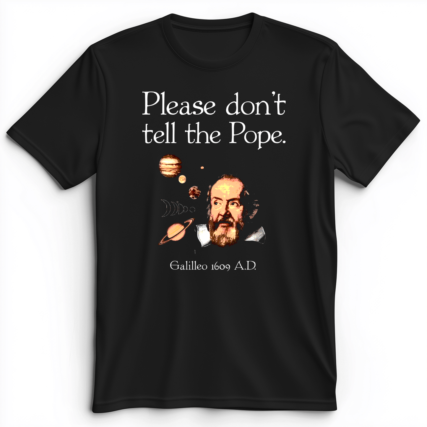 Please Don't Tell The Pope Premium Tee Black / S