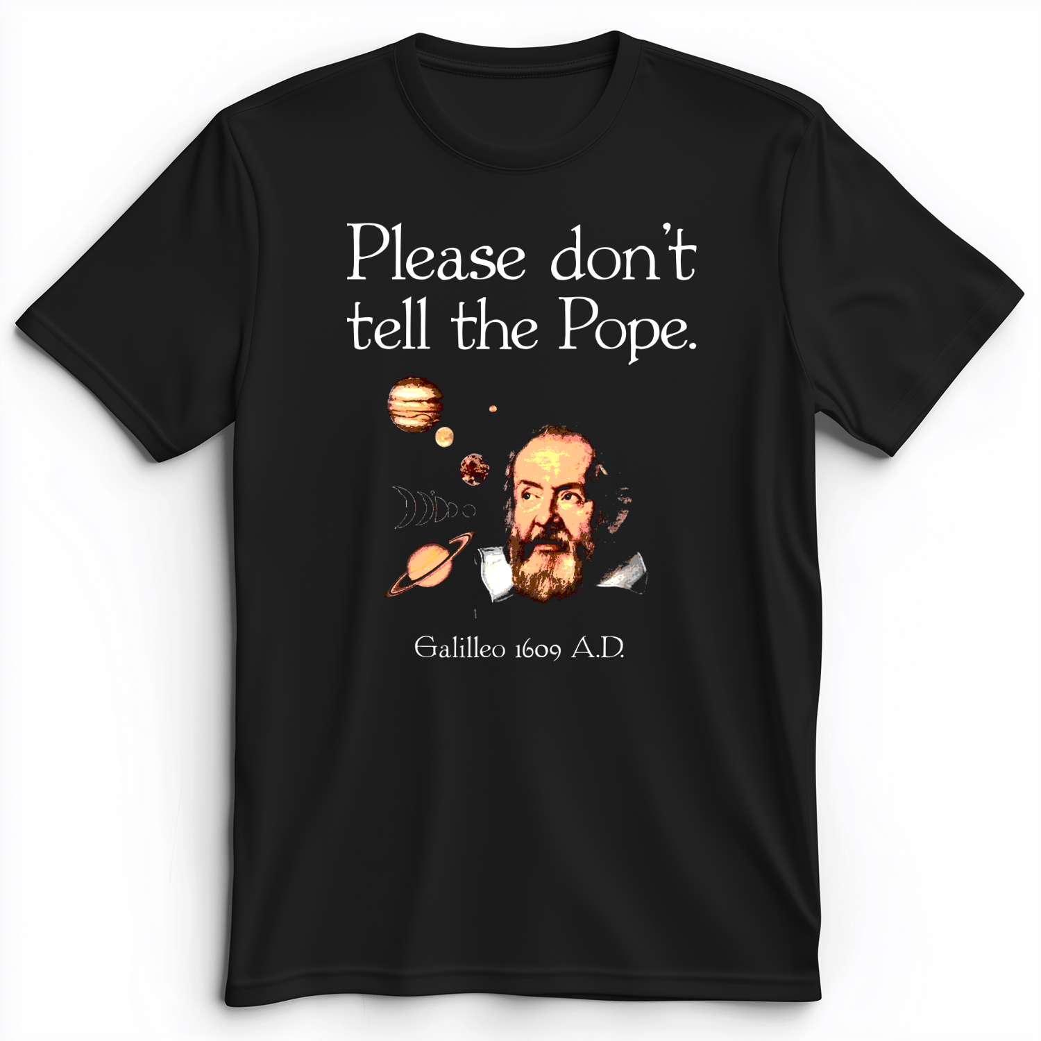Please Don't Tell The Pope Premium Tee Black / S