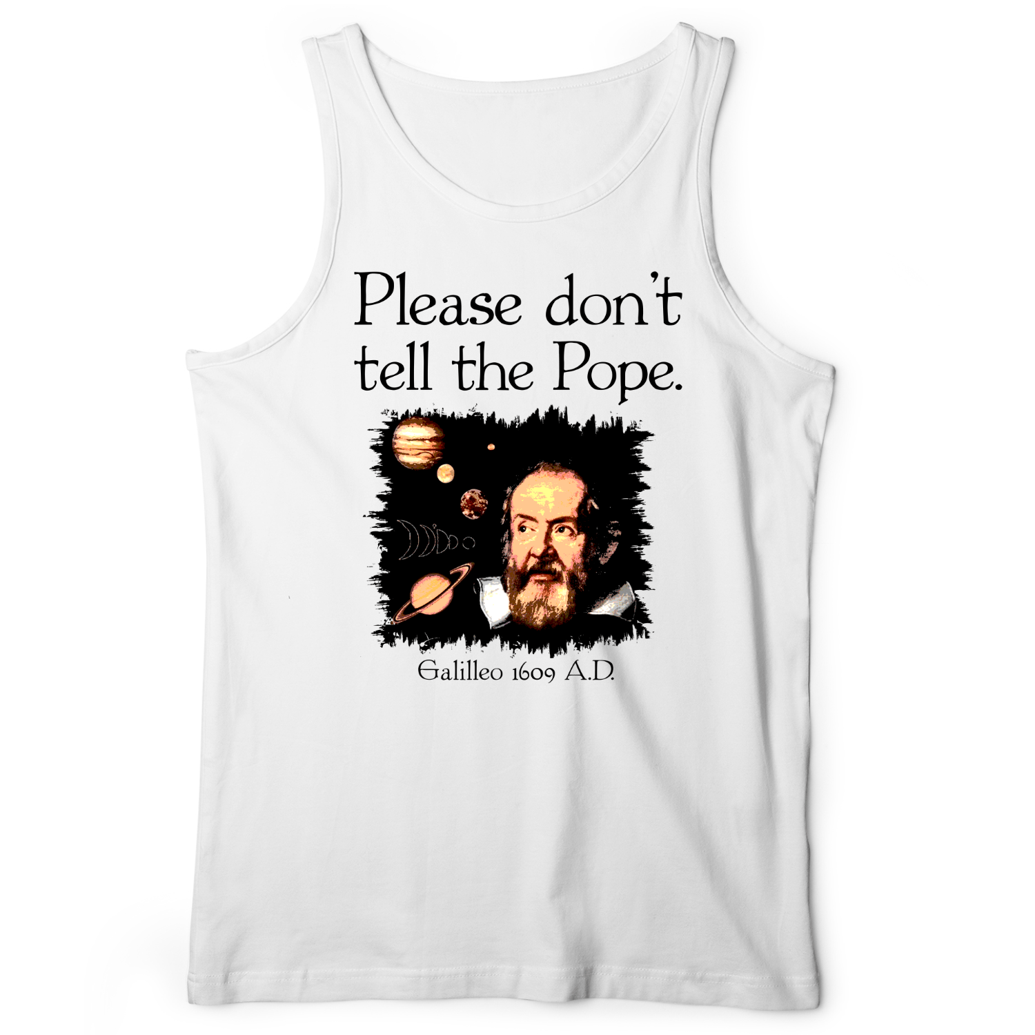 Please Don't Tell The Pope Tank White / XS