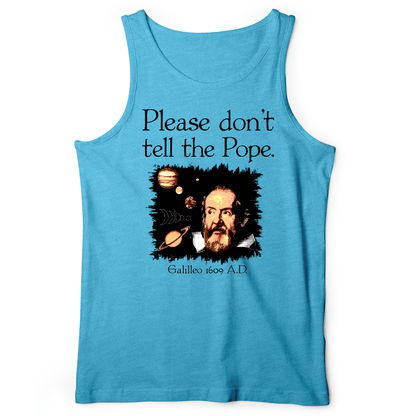 Please Don't Tell The Pope Tank Aqua TriBlend / XS