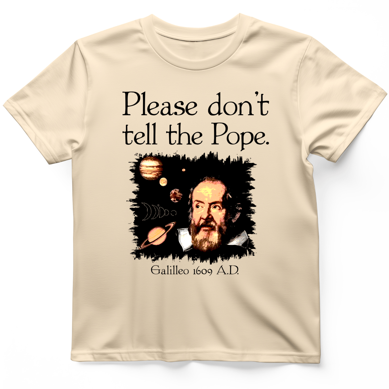 Please Dont Tell the Pope T-Shirt Natural / S