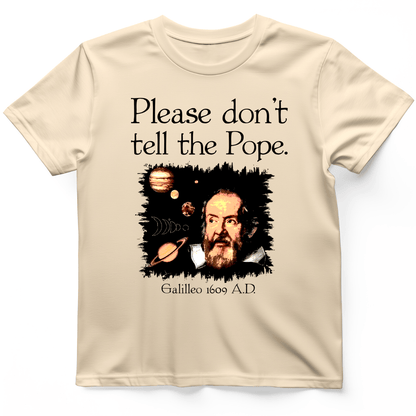 Please Dont Tell the Pope T-Shirt Natural / S