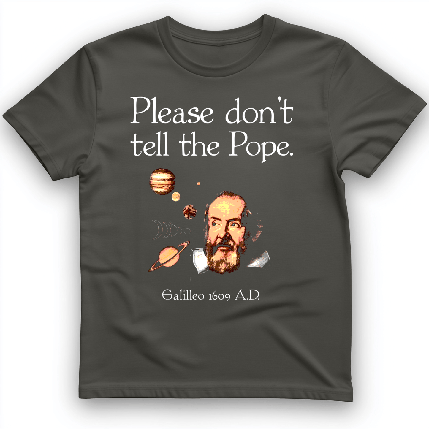 Please Dont Tell the Pope T-Shirt Charcoal / S