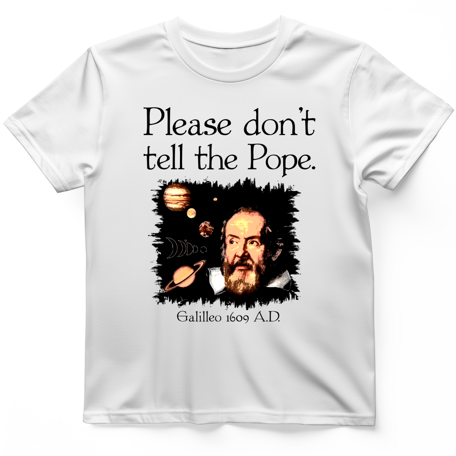 Please Dont Tell the Pope T-Shirt White / S