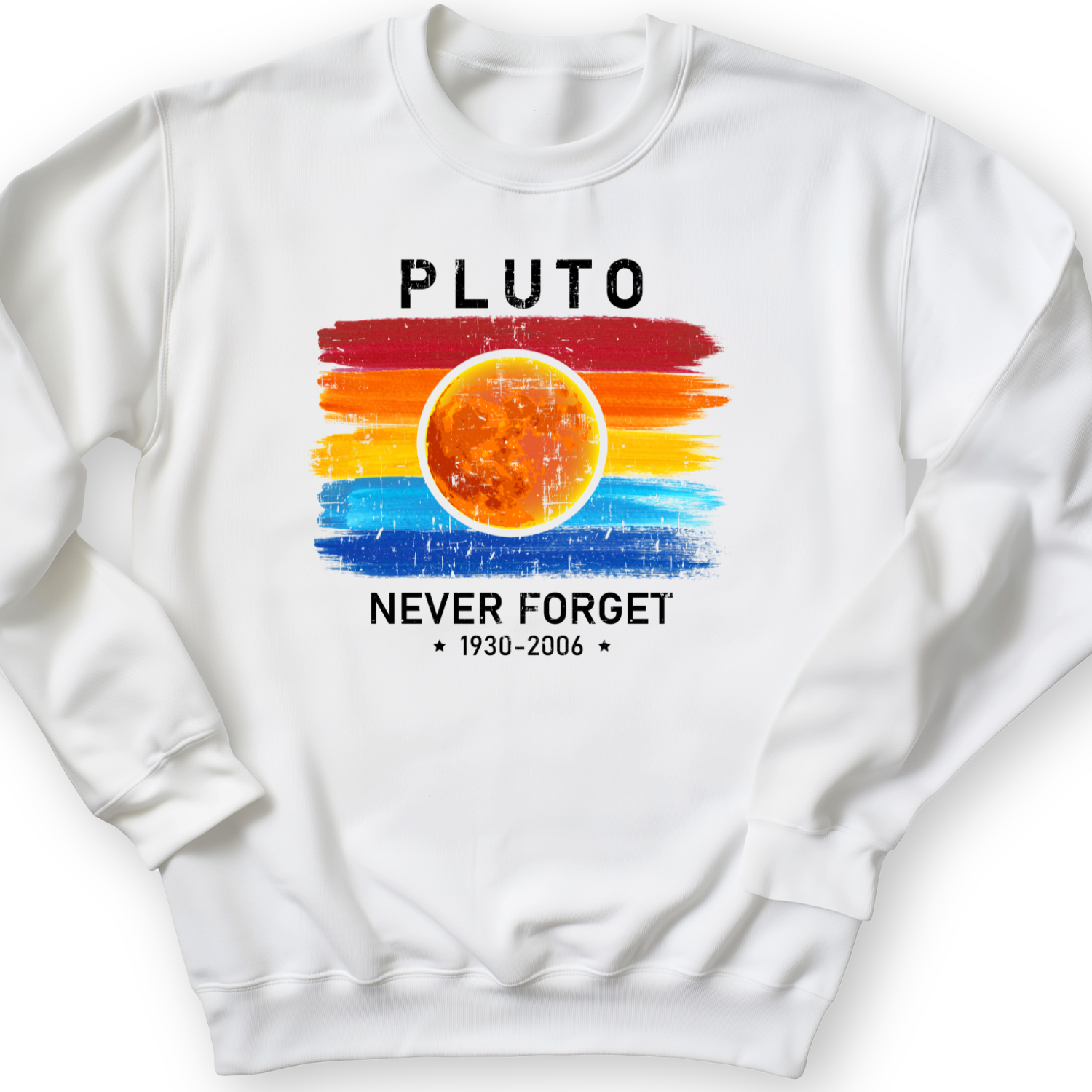 Pluto Never Forget Crewneck White / S