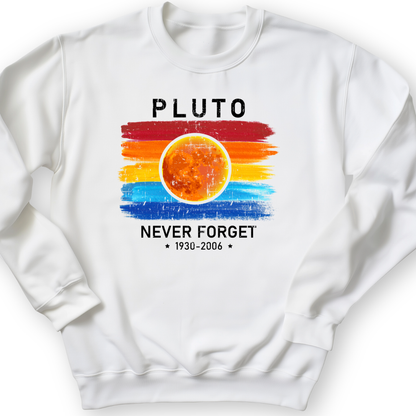 Pluto Never Forget Crewneck White / S