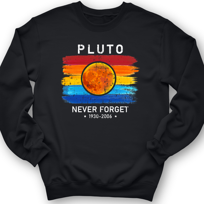 Pluto Never Forget Crewneck Black / S
