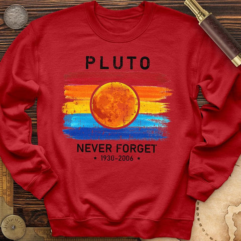 Pluto Never Forget Crewneck Red / S
