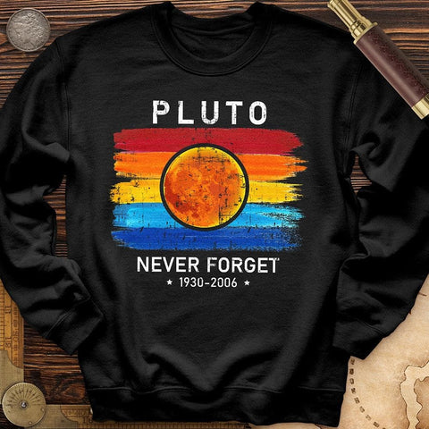 Pluto Never Forget Crewneck Black / S