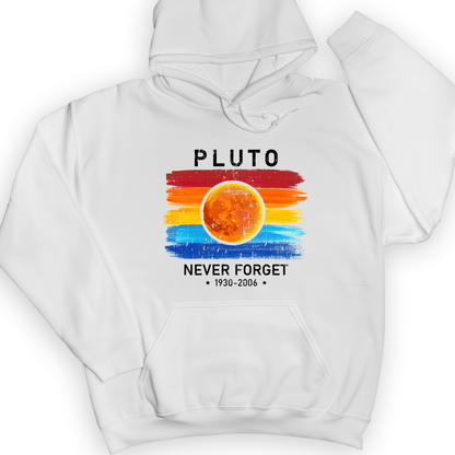 Pluto Never Forget Hoodie White / S