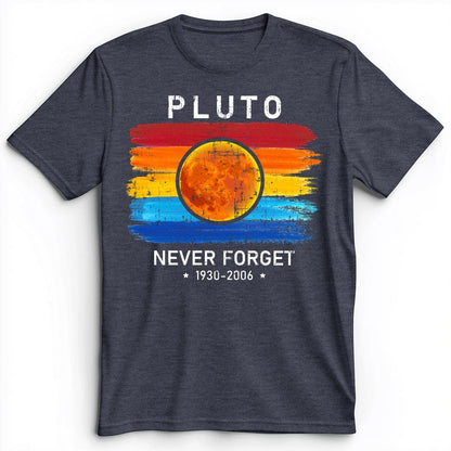 Pluto Never Forget Premium Tee Heather Navy / S