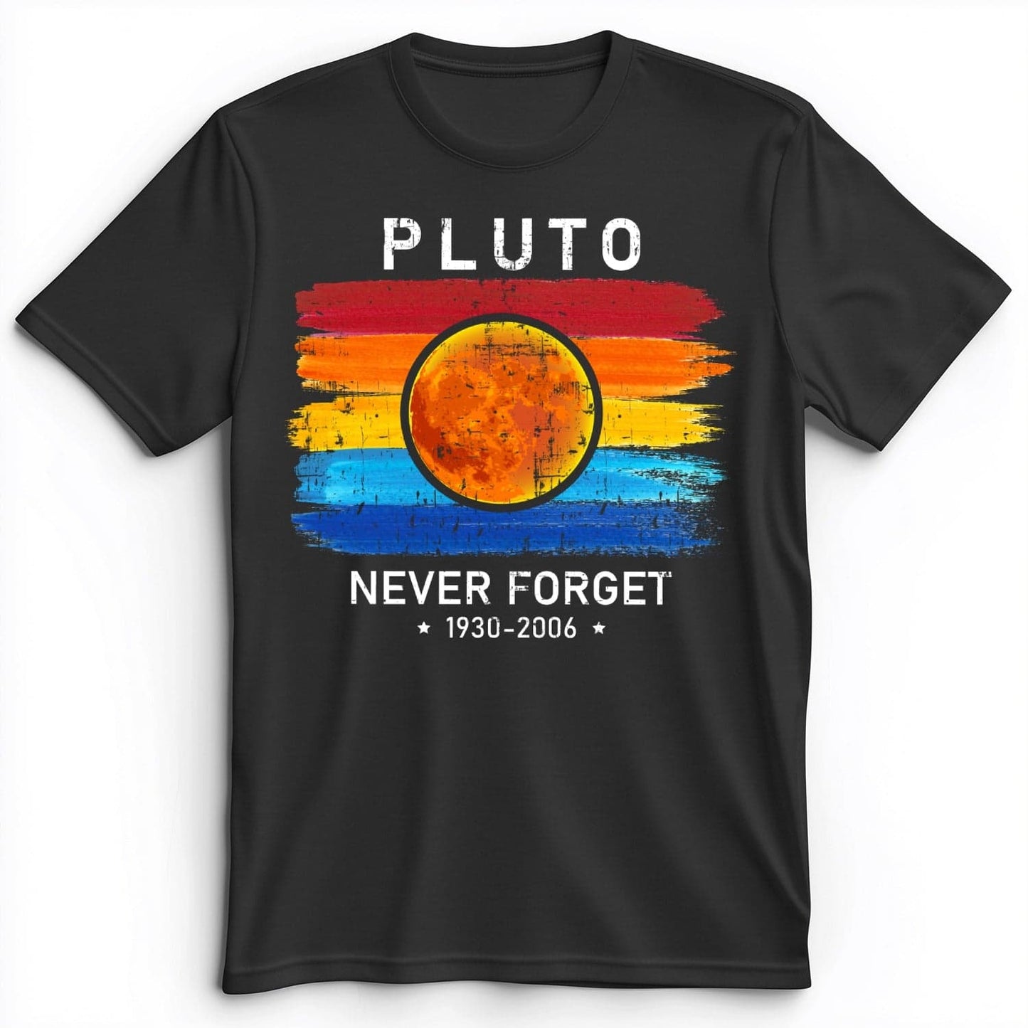 Pluto Never Forget Premium Tee Dark Grey Heather / S