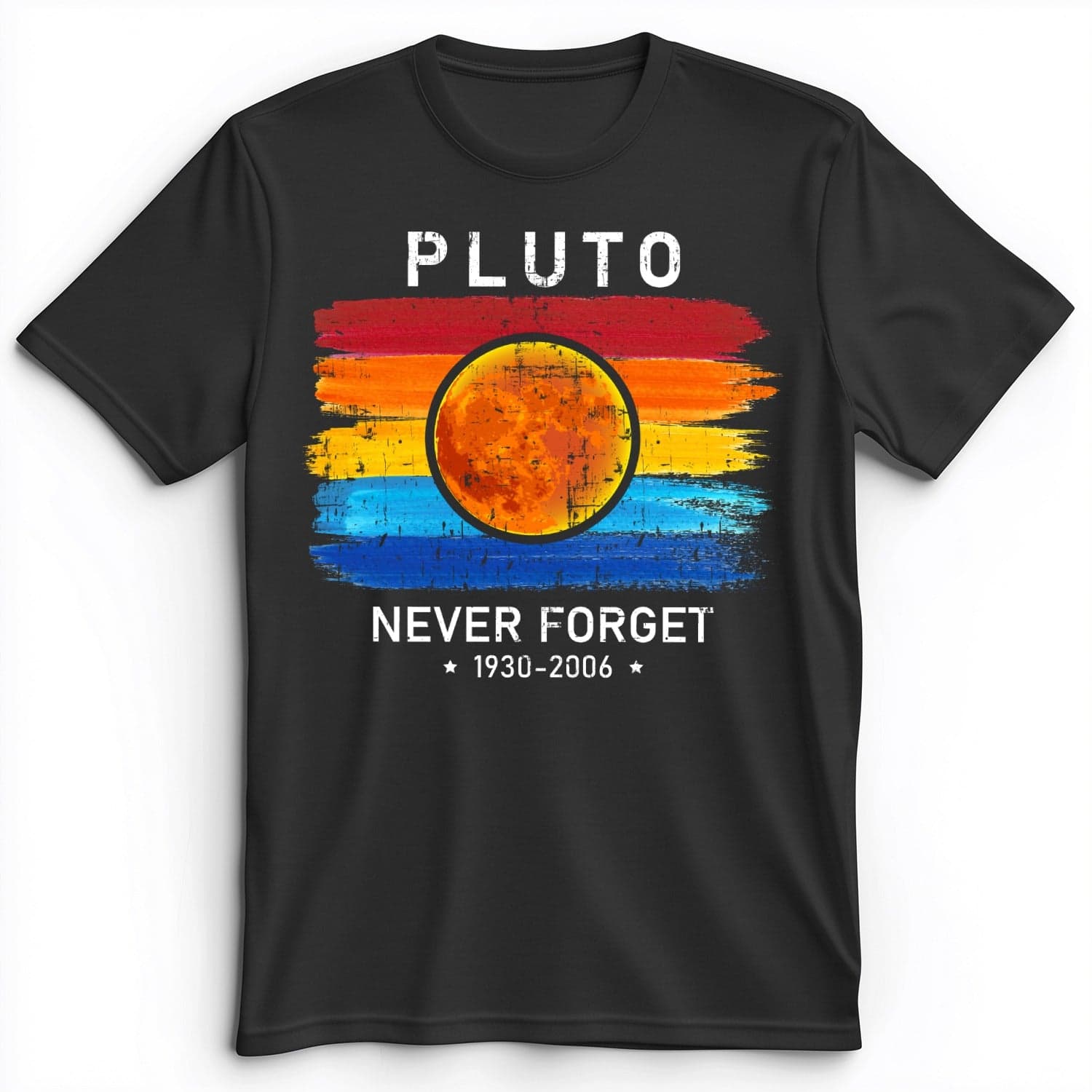 Pluto Never Forget Premium Tee Dark Grey Heather / S