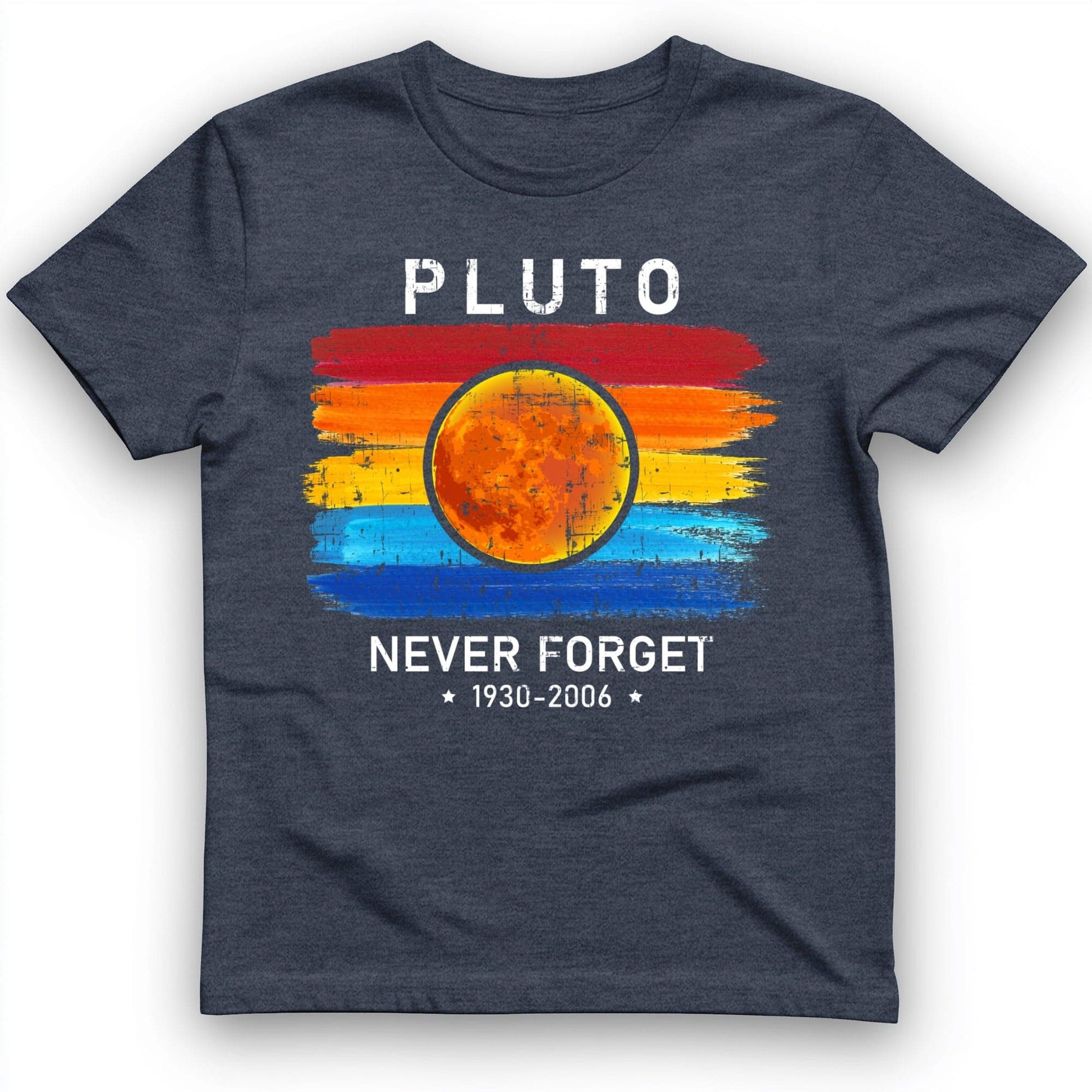 Pluto Never Forget T-Shirt Heather Navy / S