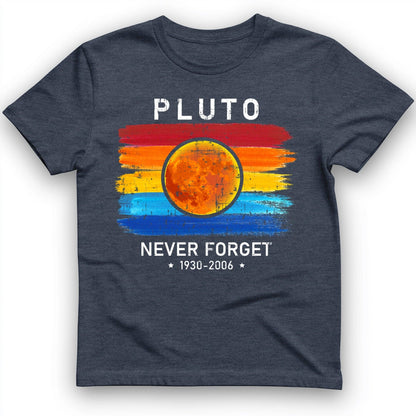 Pluto Never Forget T-Shirt Heather Navy / S