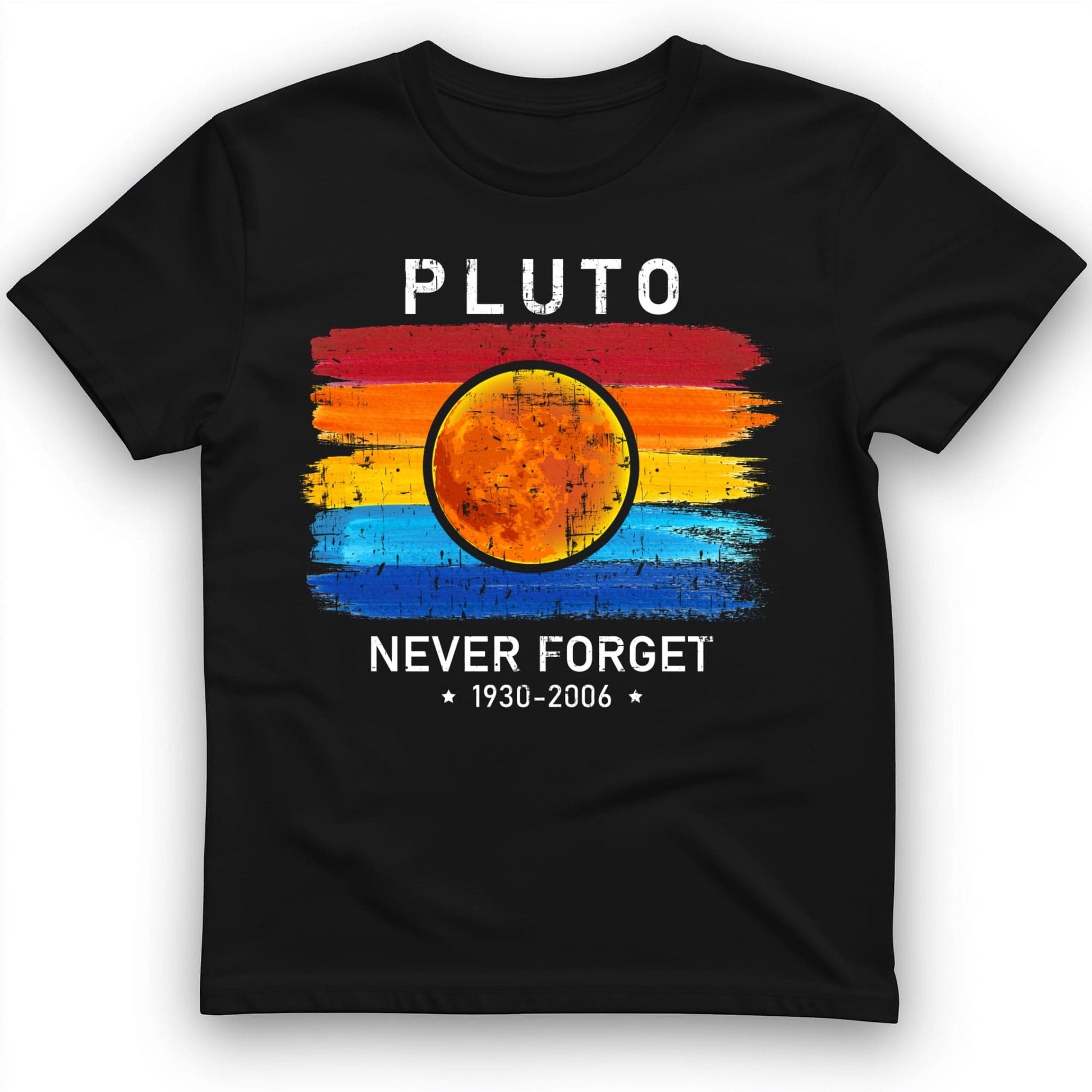 Pluto Never Forget T-Shirt Black / S