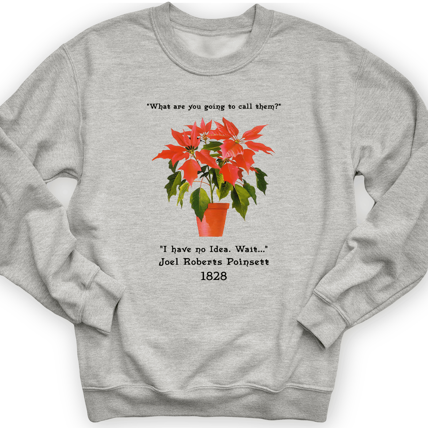 Pointsettias Crewneck Sport Grey / S