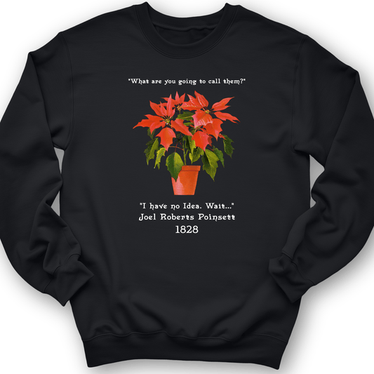 Pointsettias Crewneck Black / S