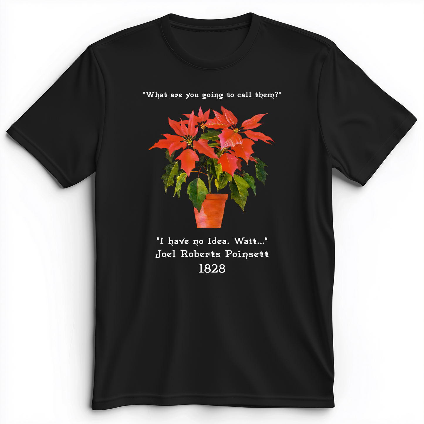 Pointsettias Premium Tee Black / S