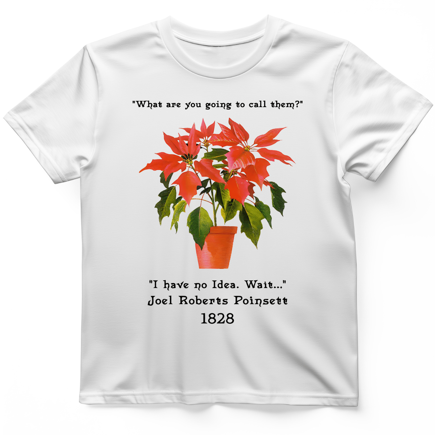 Pointsettias T-Shirt White / S