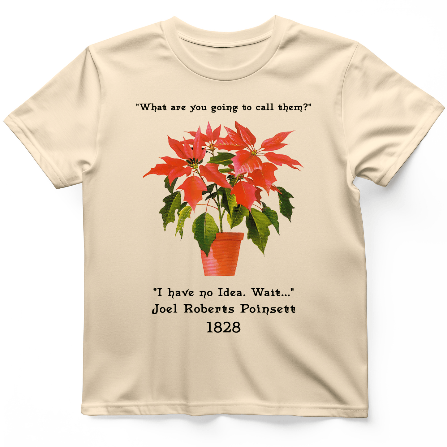 Pointsettias T-Shirt Natural / S