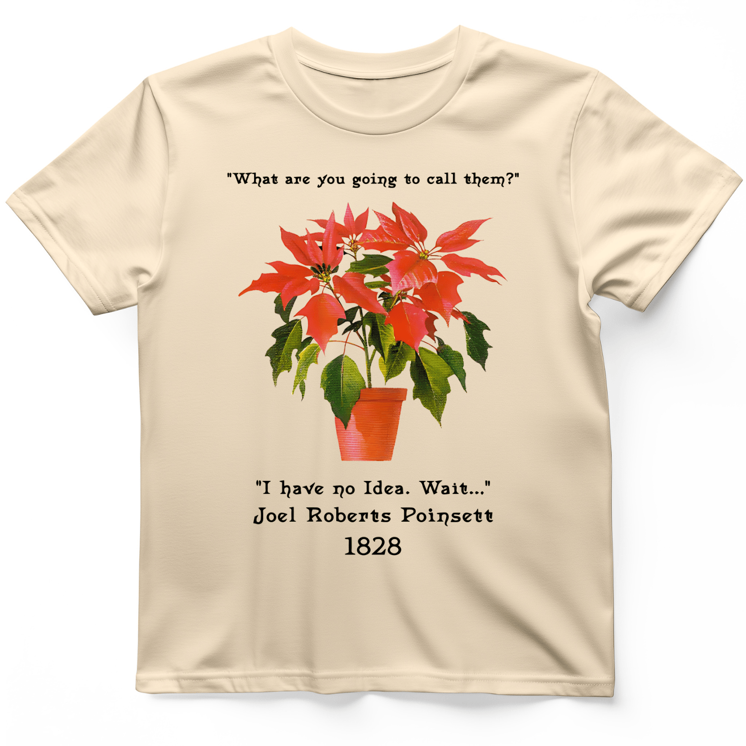 Pointsettias T-Shirt Natural / S