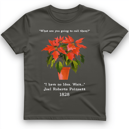 Pointsettias T-Shirt Charcoal / S